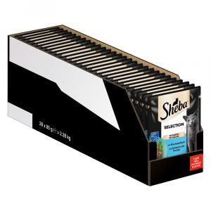 Korzystny pakiet Megapack Sheba Warianty saszetki 56 x 85 g - Selection w sosie z rybą głębinową