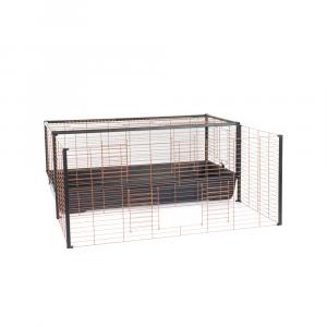Interzoo klatka dla królików 120 z rozszerzeniem - Dł. x szer. x wys.: 118 x 116 x 50 cm