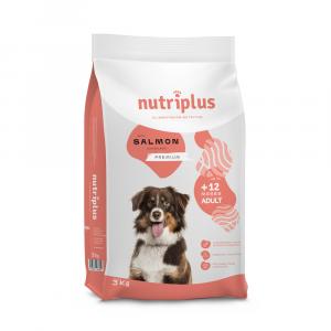 3 kg / 15 kg Nutriplus, karma sucha dla psa w super cenie! - Adult Dog, łosoś, 3 kg