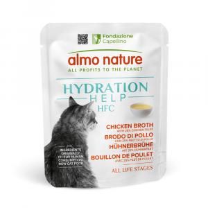 Korzystny pakiet Almo Nature HFC Hydration Help, 24 x 50 g - Bulion drobiowy z filetem z kurczaka
