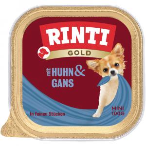 Megapakiet RINTI Gold Mini, 24 x 100 g - Kurczak z gęsią