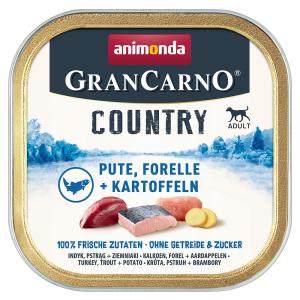 Pakiet animonda GranCarno Adult Country, 44 x 150 g - Indyk, pstrąg i ziemniaki