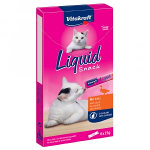 Vitakraft Cat Liquid Snack pasta z kaczką i ß glukanami - 24 x 15 g