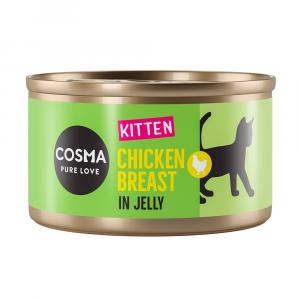 Cosma Original Kitten, 12 x 85 g - Pierś z kurczaka