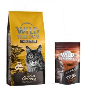 6,5 kg Wild Freedom, karma sucha dla kota + Wild Freedom Filet Snacks, kurczak, 100 g gratis! - „African Savannas” - receptura bezzbożowa