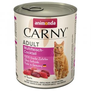 10 + 2 gratis! Animonda Carny Adult, 12 x 800 g - Koktajl mięsny