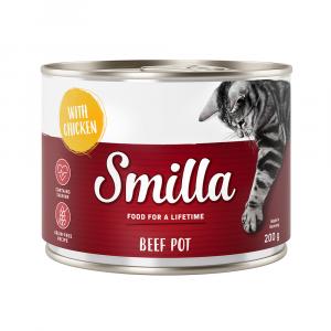 Smilla Puszki z wołowiną, 6 x 200 g - Wołowina z kurczakiem