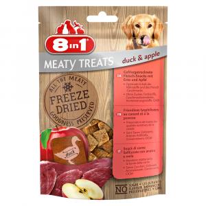 2 + 1 gratis! 8in1 Meaty Treats, przysmak, 3 x 50 g - Kaczka z jabłkiem