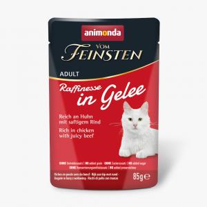 Animonda Vom Feinsten Adult Raffinesse w galarecie, 24 x 85 g - Kurczak z wołowiną