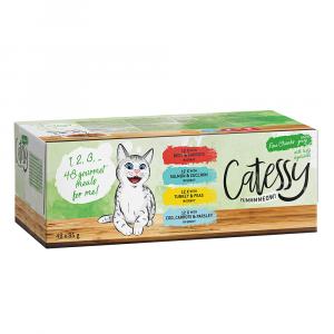Catessy Kawałeczki z warzywami w sosie, 4 różne smaki - 48 x 85 g
