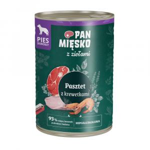 Pan Mięsko Dog, 12 x 400 g - Pasztet z krewetkami