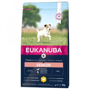 Eukanuba Caring Senior Small Breed, kurczak - 3 kg