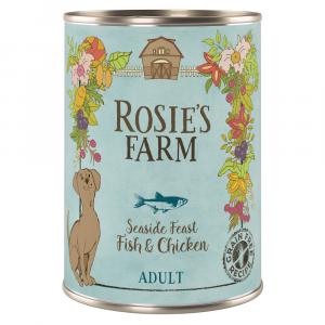 Pakiet Rosie's Farm Adult, 12 x 400 g - Ryba i kurczak