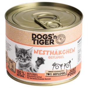 Dogs'n Tiger Junior Cat, 6 x 200 g - Drób