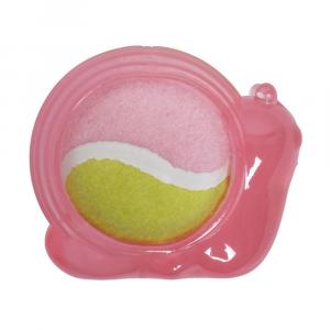 Bobby zabawka dla psa Coquille - Ø 14,1 x dł. 9,2 cm, różowa