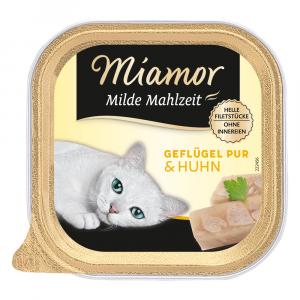 Miamor Milde Mahlzeit, 16 x 100 g - Czysty drób z kurczakiem