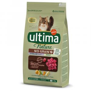 Ultima Nature No Grain Sterilized, wołowina - Korzystny czteropak: 4 x 1,1 kg