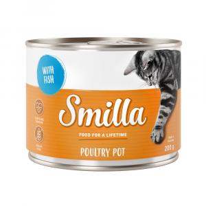 5 + 1 gratis! Smilla, mokra karma, 6 x 200 g - Puszki z drobiem, drób z rybą