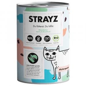 STRAYZ kot bio 6 x 400 g - Biołosoś i biobrokuły