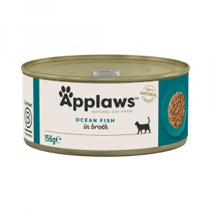 5 + 1 gratis! Applaws w bulionie, karma dla kota, 6 x 156 g - Ryby oceaniczne