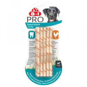 8in1 Pro Dental Twisted Sticks, kurczak - 2 x 10 sztuk