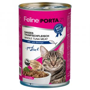 Korzystny pakiet Feline Porta 21, 12 x 400 g - Tuńczyk z krewetkami