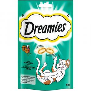 Dreamies przysmaki dla kota - Indyk, 4 x 60 g