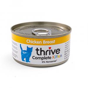 Podwójne zoopunkty! Thrive Complete, 6 / 12 x 75 g - Kitten, Kurczak, 12 x 75 g