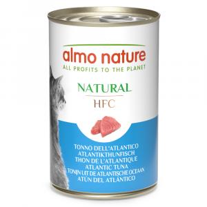 5 + 1 gratis! Almo Nature HFC, mokra karma, 6 x 140 g - Tuńczyk atlantycki