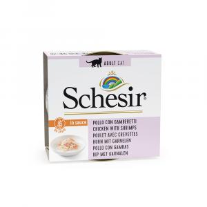 Schesir w naturalnym sosie, 6 x 70 g - Kurczak z krewetkami