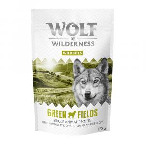 Korzystny pakiet Wolf of Wilderness Snack – Wild Bites, 3 x 180 g - Green Fields - jagnięcina