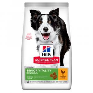 Hill's Science Plan Mature Adult Senior Vitality 7+ Medium, z kurczakiem - 2 x 2,5 kg