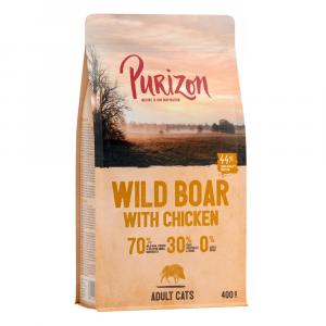 20% taniej! Purizon - bez zbóż, karma sucha, 400 g - Adult dla kota, dziczyzna i kurczak