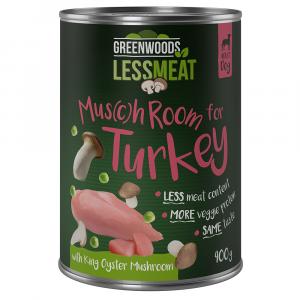 Greenwoods Less Meat z boczniakiem królewskim, 6 x 400 g - Z indykiem