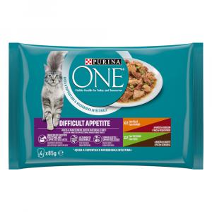 PURINA ONE Difficult Appetite - Kurczak i indyk,16 x 85 g