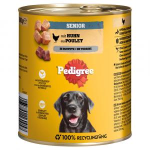 Pedigree Classic, 12 x 800 g - Senior kurczak w pasztecie