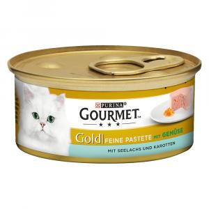 Megapakiet Gourmet Gold Feine Pastete, 48 x 85 g - Czarniak z marchewką