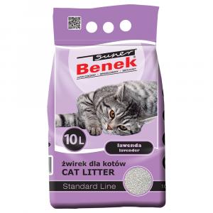 Benek Super Lawenda żwirek dla kota - 2 x 10 l