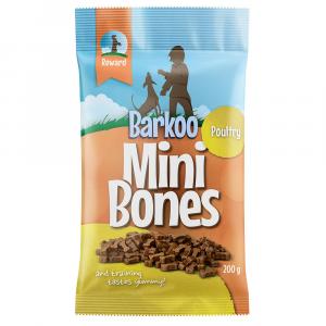 Korzystny pakiet Barkoo Mini Bones półwilgotne, 4 x 200 g - Z drobiem