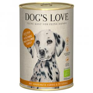 Dog´s Love Bio, 6 x 400 g - Bioindyk