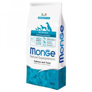 Monge Superpremium All Breeds Adult Hypo z łososiem i tuńczykiem - 2 x 12 kg