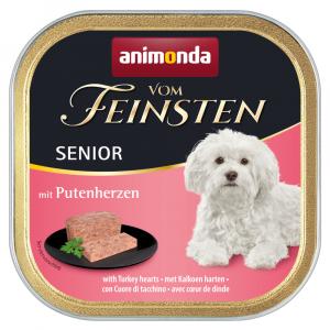 Animonda vom Feinsten Senior, 22 x 150 g - Serca indycze