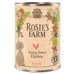 5 + 1 gratis! Rosie's Farm Puppy, 6 x 400 g - Kurczak