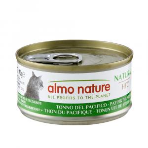 5 + 1 gratis! Almo Nature HFC Natural, 6 x 70 g - Tuńczyk pacyficzny