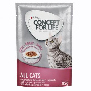 Korzystny pakiet mieszany Concept for Life w galarecie i w sosie, 24 x 85 g  - All Cats               