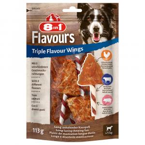 Pałeczki do żucia 8w1 Triple Flavour Wings - 3 x 6 sztuk