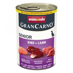 Pakiet animonda GranCarno Original, 12 x 400 g - Senior: Wołowina z jagnięciną