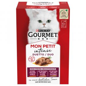 Gourmet Mon Petit, w sosie, 12 x 50 g - Pakiet mieszany mięsny