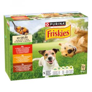 Friskies Adult w galarecie z wołowiną, kurczakiem i jagnięciną - 12 x 85 g