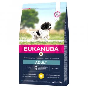 Eukanuba Adult Medium Breed, kurczak - 2 x 3 kg